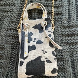 Cow print/flower bag/purse from Nordstroms
